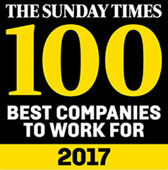 The times top 100 best companies to work for logo