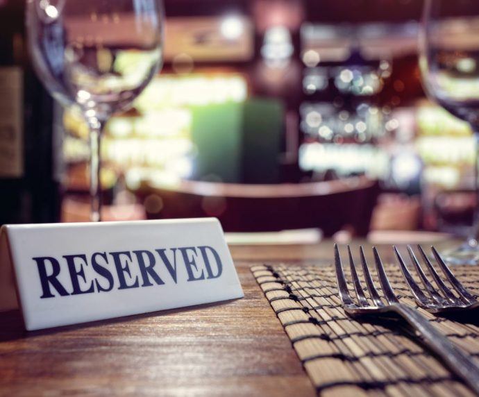 reserved table